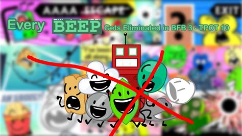 Every BEEP Members gets Eliminated in BFB 3 to TPOT 10 - YouTube