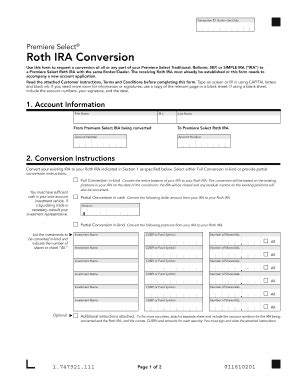 Fillable Online Roth Conversion Form - Kalos Financial, Inc Fax Email ...