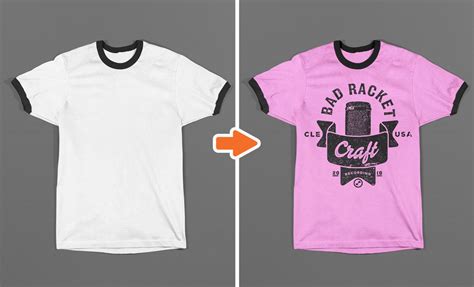 Photoshop Ringer T-Shirt Mockup Templates Pack