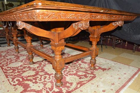 Large Renaissance Revival Style Dining Table at 1stdibs