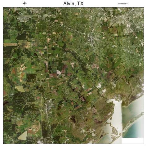 Aerial Photography Map of Alvin, TX Texas