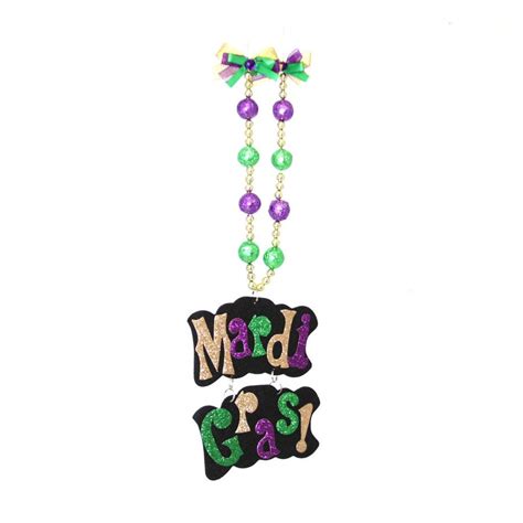 Mardi Gras beads with "Mardi Gras" script writing – Jubilee Gift Shop ...