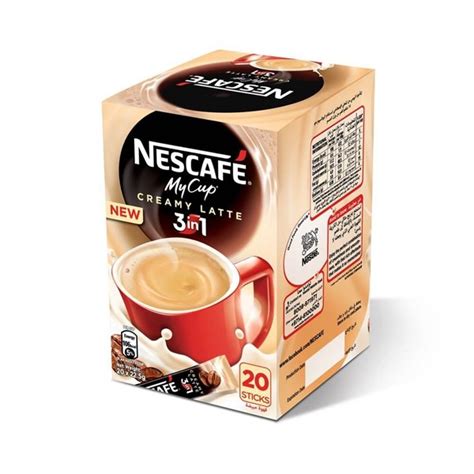 Buy Nescafe 3 in 1 Creamy Latte (pkt/20pcs) Online @ AED39 from Bayzon