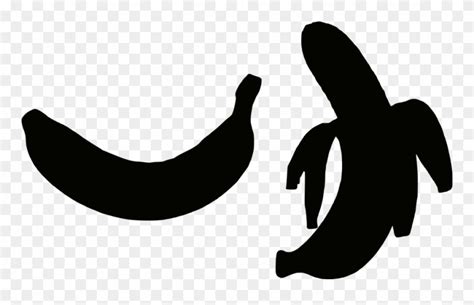 Banana Silhouette Png Clipart (#1420881) - PinClipart