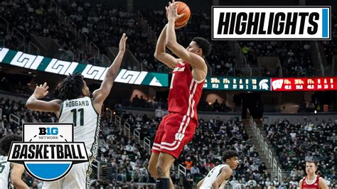 Wisconsin at Michigan State | Big Ten Men's Basketball | Highlights ...