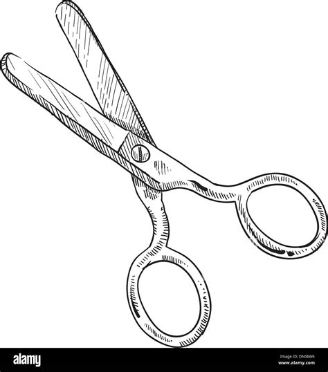 Pencil Drawing Of Scissors