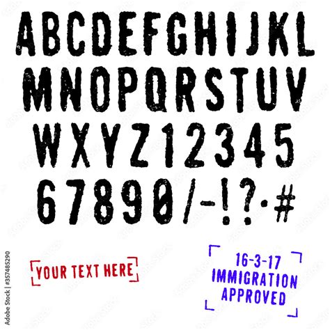 Rubber Stamp Font