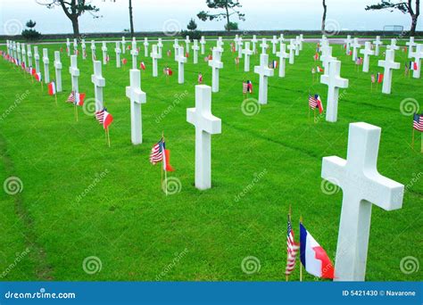 Omaha beach cemetery stock photo. Image of soldiers, american - 5421430