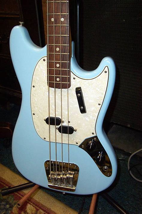 Fender 1966 American Mustang Bass (blue refinish) Serial #185612