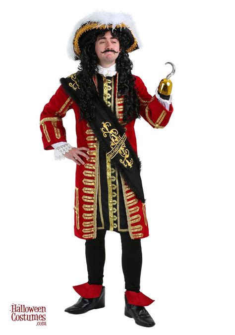 Elite Captain Hook Adult Costume - Exclusive | Captain hook costume, Captain hook, Pirate costume