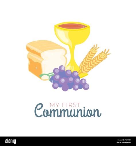 Bread wine symbols communion Cut Out Stock Images & Pictures - Alamy