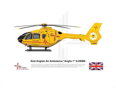 East Anglian Air Ambulance Airbus EC135 "Anglia 1" G-HEMN | Ambulance, Helicopter, Ambulance logo