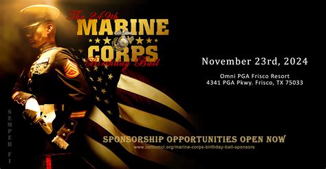 Birthday Ball Sponsorship info | Marine Corps League