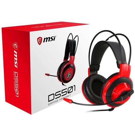 MSI DS501 Gaming Headset with Microphone 3.5mm Connector - Red & Black | DS501 GAMING | City ...