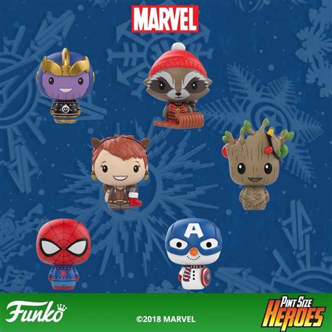 Funko Marvel Holiday POP Vinyls & Pint Size Heroes Figures! - Marvel ...