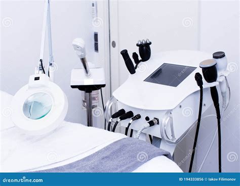 Cosmetology Equipment in Clinic Stock Photo - Image of face, healthcare: 194333856