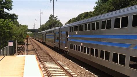 LIRR Montauk Branch Trains at Great River - YouTube