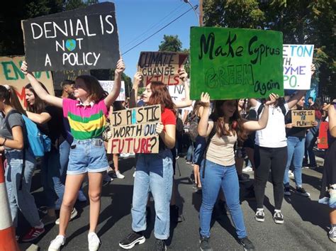 Youth in Cyprus take to streets in climate change protest (Photos) | in-cyprus.com