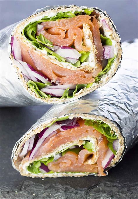 Smoked Salmon and Cream Cheese Wraps - Diabetes Strong