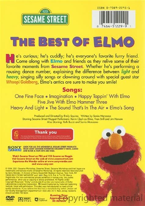 Sesame Street: Best Of Elmo (DVD 1994) | DVD Empire