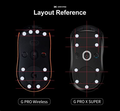 Obsidian DIY Mouse Skates – Universal Dots – X-raypad