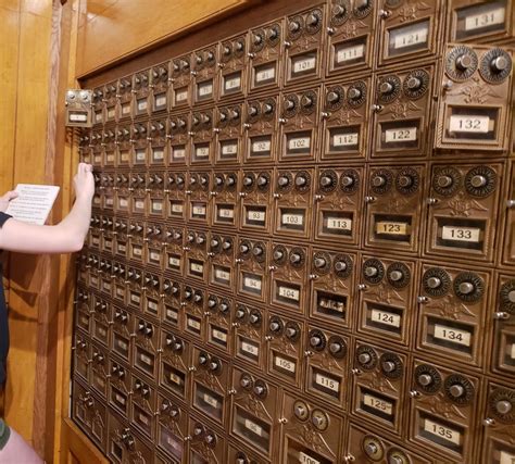 These old post office boxes that have 2 combination locks instead of a ...