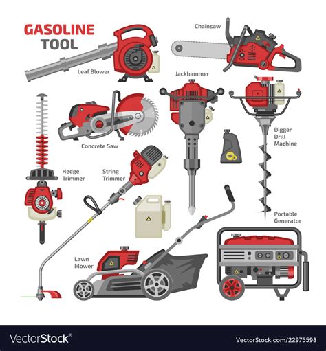 Power tools electric construction equipment Vector Image