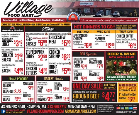 Weekly Sales — Village Food Mart