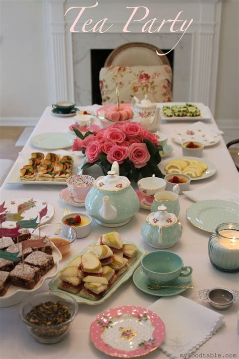 My Food Table: Tea Party