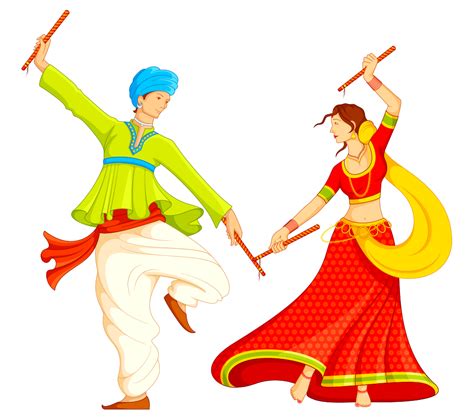 Dandiya Dance Clipart PNG HD images free download.