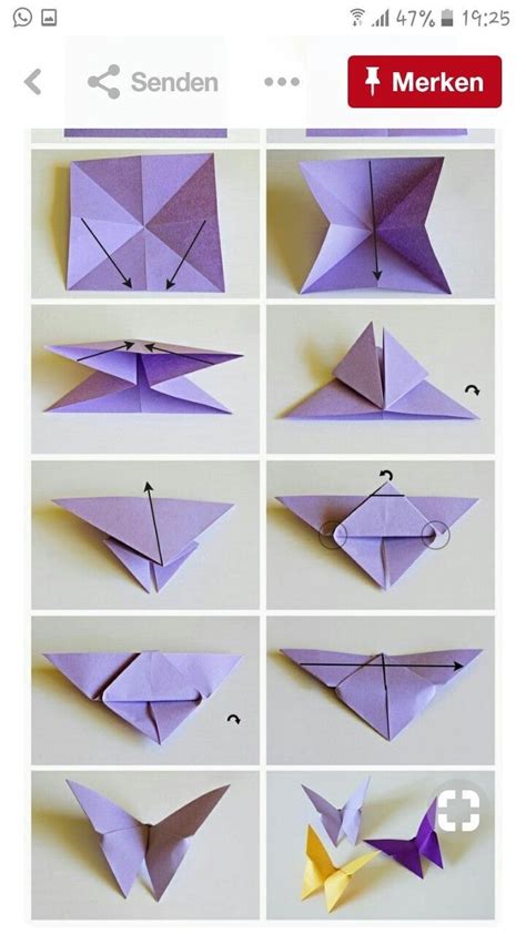 10 Unique origami butterfly Pin by Ð¡Ð²Ñ Ñ Ð Ð°Ð½Ð° on Ð Ñ Ñ Ð³Ð°Ð¼Ñ from origami butterfly ...