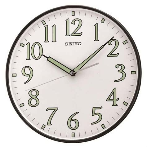 Seiko QXA521KLH Luminous Hands Wall Clock - The Clock Depot