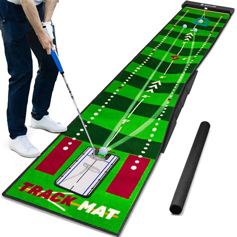 SAPLIZE Golf Putting Mat, Visible Trajectory Tracing, Multiple Training Modes, with Putting ...