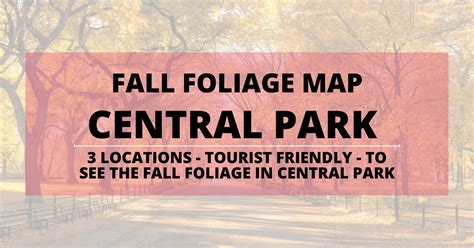 Central Park Fall Foliage Map - Discover NYC