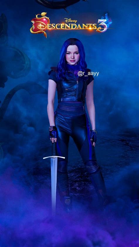 Descendants 3 wallpaper - Mal by RaayB on DeviantArt | Disney channel ...