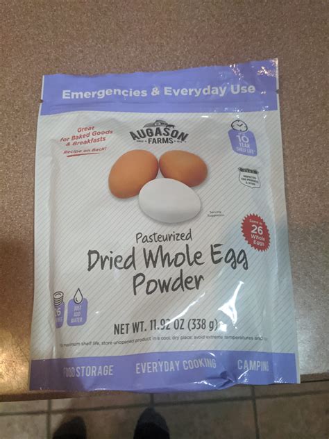 FOOD REVIEW: Dried Whole Egg Powder from Augason Farms - American Partisan