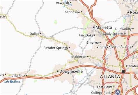 MICHELIN Powder Springs map - ViaMichelin