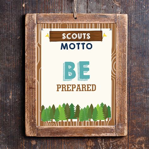 Boy Scout Motto Poster | Home or Hall Boy Scout Poster – Sunshine Parties