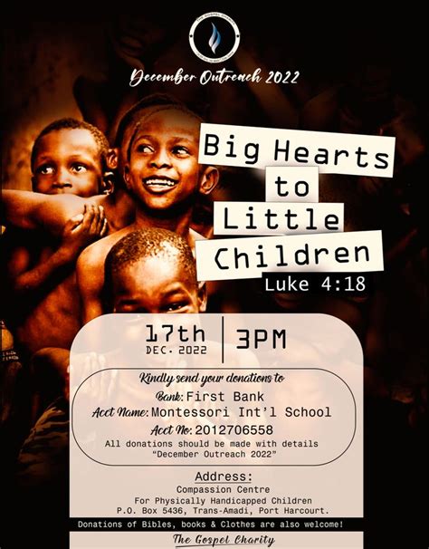 Orphanage Outreach Poster Design | Charity poster, Charity event poster ...