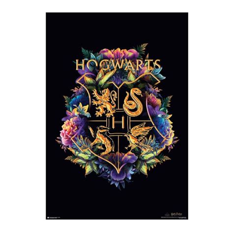 Impact Posters H. Potter Floral Crest Poster | BIG W