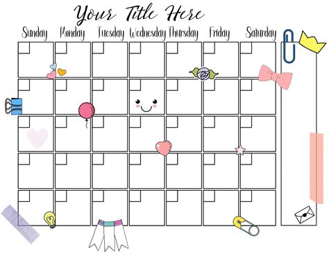 FREE adorable DIY cute planners and planner stickers