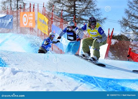 Snowboard Cross World Cup 2010 Editorial Image - Image of finals, fast: 12693715