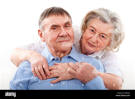 Closeup portrait of smiling elderly couple Stock Photo - Alamy