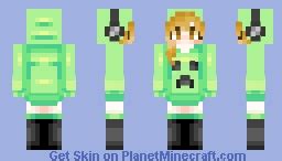 Creeper girl Minecraft Skin