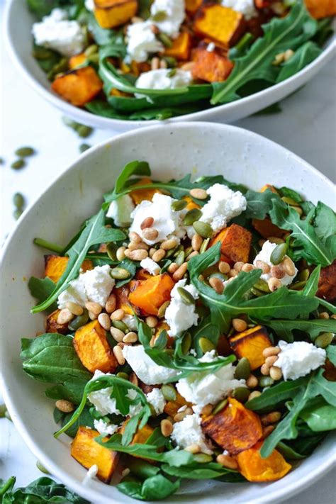 Roast Pumpkin Salad Recipe with Pine Nuts | The Cooking Collective