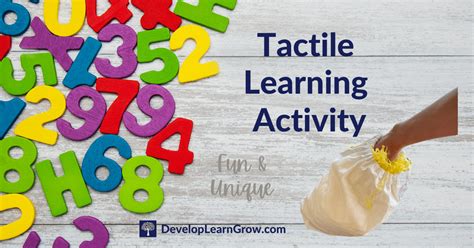 Tactile Learning Activity: Unique Hands-On Ideas - DEVELOP LEARN GROW