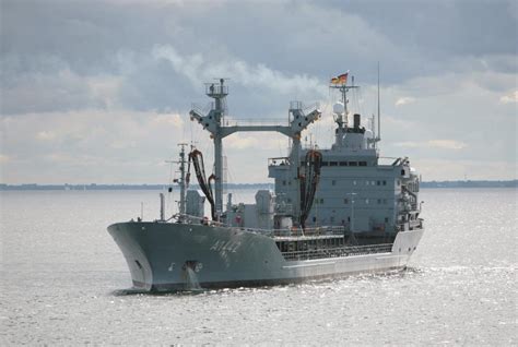 Germany Navy tanker FGS Spessart will depart Wilhelmshaven, Germany on ...