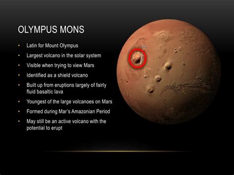 PPT - Olympus Mons: Giant Volcano of Mars PowerPoint Presentation - ID ...