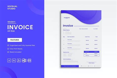 25+ Best Invoice Templates for Word (Free & Pro) 2023 - Web Design Hawks