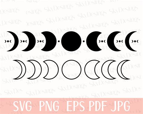 Phases Of The Moon Clipart Education